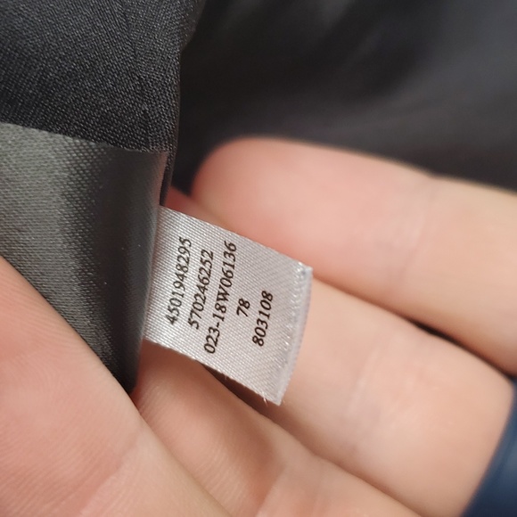 WHBM Blazer Jacket Tweed Full Zip Collared Lined Poly Acrylic Blue Womens 0 - Picture 6 of 10